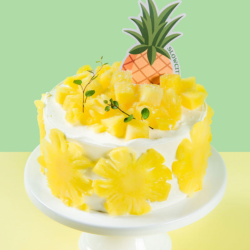 菠萝奶冻蛋糕